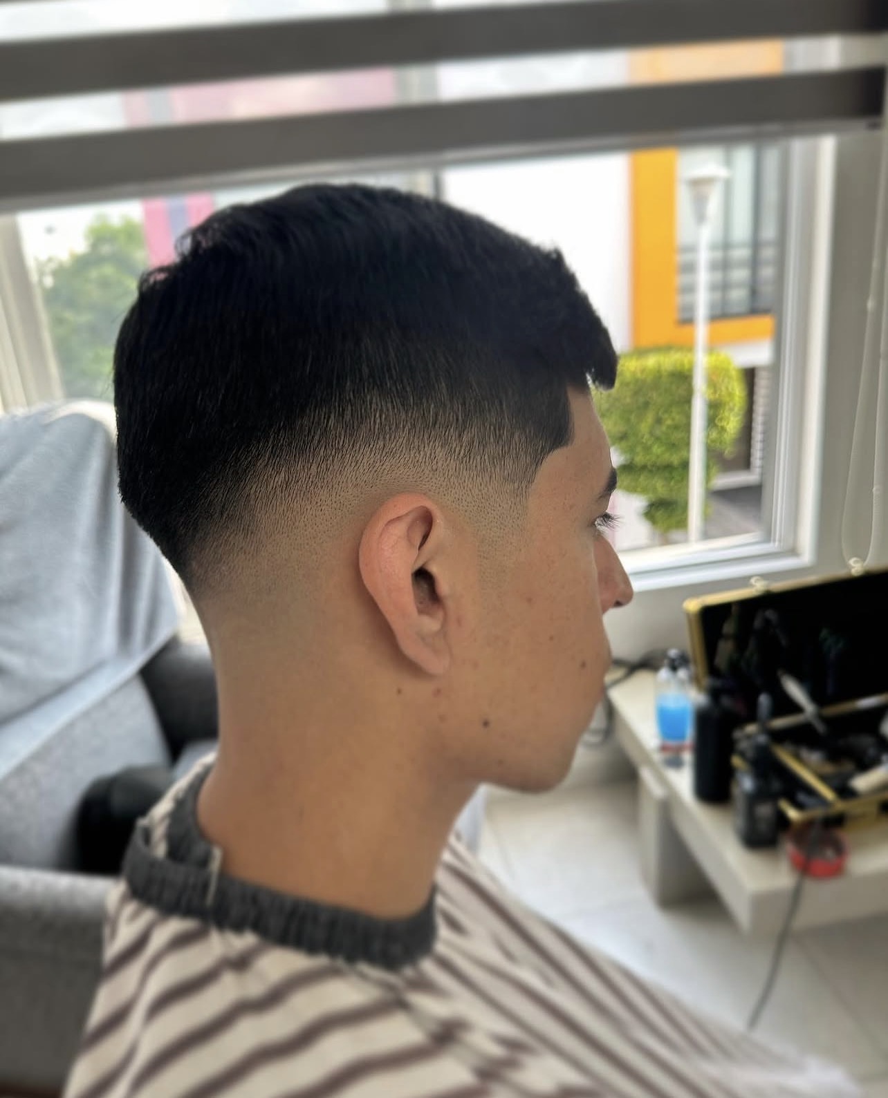 Corte fade realizado en Mike's Barber